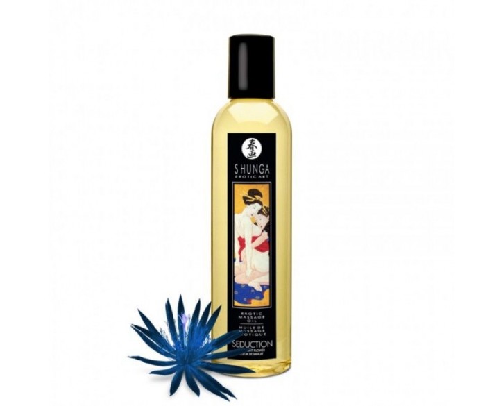 Масажна олія Shunga Seduction – Midnight Flower (250 мл) натуральна зволожувальна