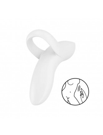 Вібратор на палець Satisfyer Bold Lover White, гнучкий