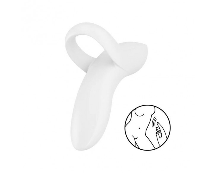 Вібратор на палець Satisfyer Bold Lover White, гнучкий