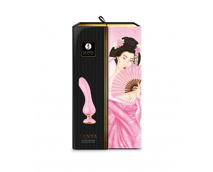 Вібратор для точки G Shunga Sanya Light Pink, гнучкий стовбур