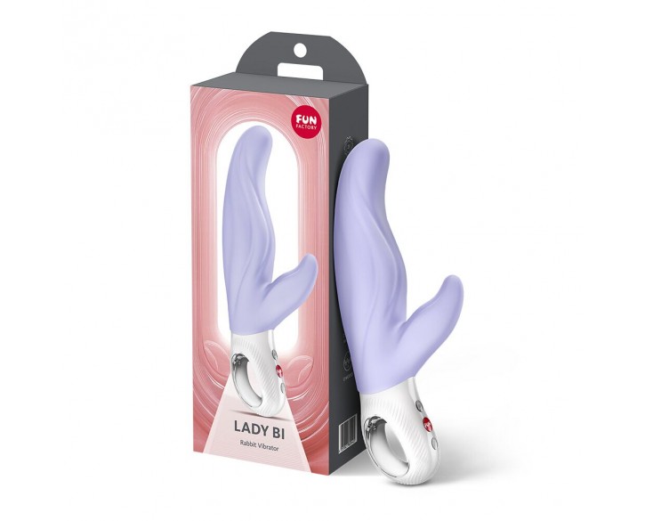 Вібратор-кролик для точки А Fun Factory LADY BI Purple, 2 мотори, 12 режимів