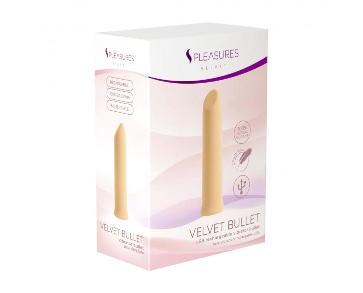 Віброкуля S Pleasures Velvet Bullet Peach