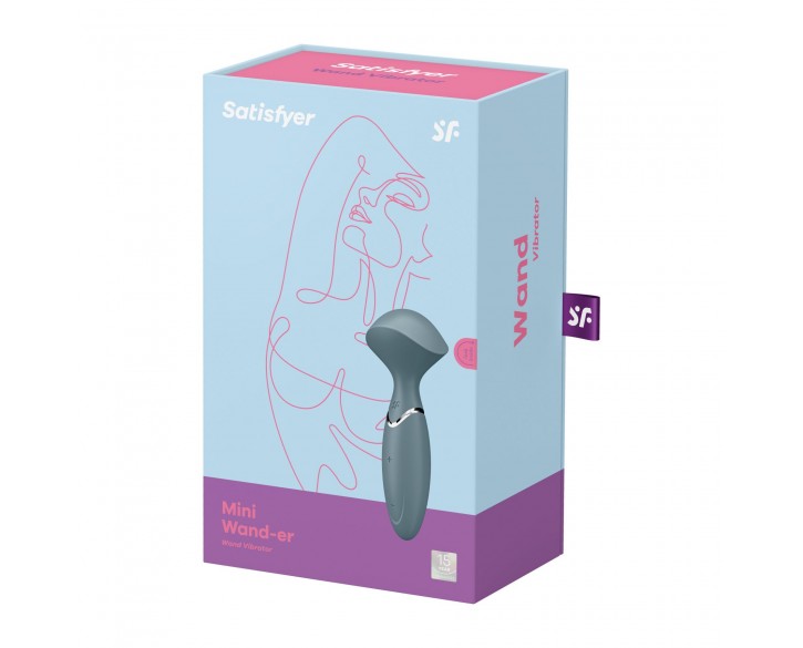 Вібромасажер Satisfyer Mini Wand-er Grey