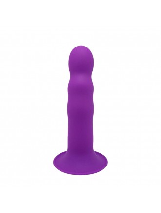 Дилдо з присоскою Adrien Lastic Hitsens 3 Purple, відмінно для страпона, діаметр 4,1 см, довжина 18,