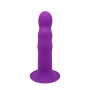 Дилдо з присоскою Adrien Lastic Hitsens 3 Purple, відмінно для страпона, діаметр 4,1 см, довжина 18,