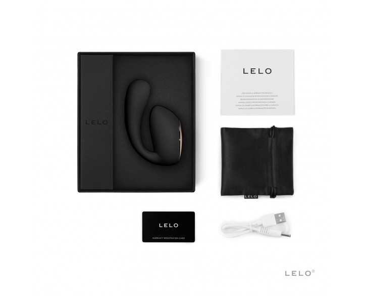 Смарт-вібратор LELO Ida Wave Black, вагінально-кліторальний, технологія WaveMotion, 2 мотори