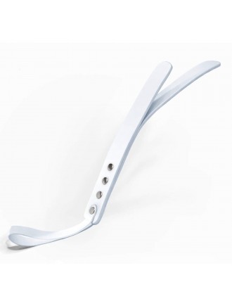 Падл двошаровий Feral Feelings Leather Mini Paddle White, натуральна шкіра