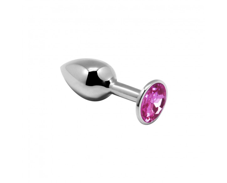 Металева анальна пробка з кристалом Alive Mini Metal Butt Plug Pink S