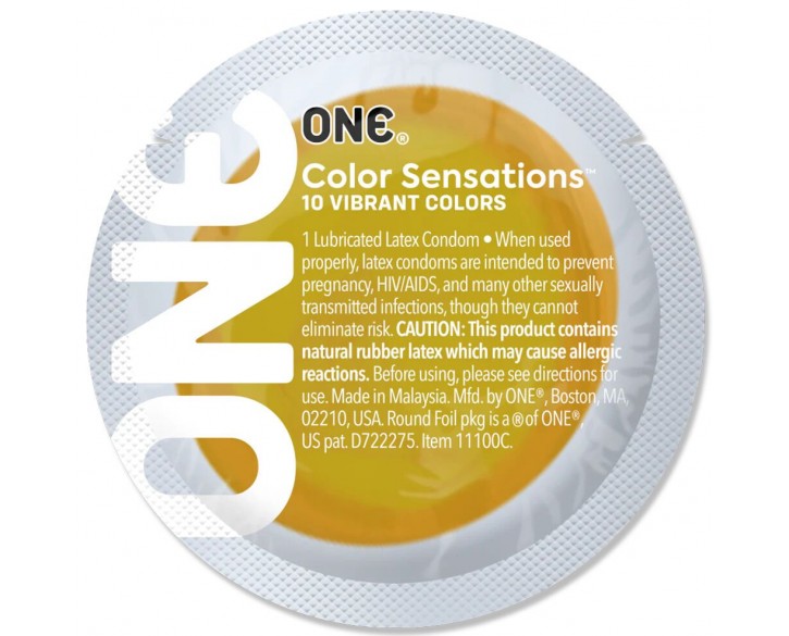 Презерватив ONE Color Sensations - ONE will get you there (Yellow) 1 шт