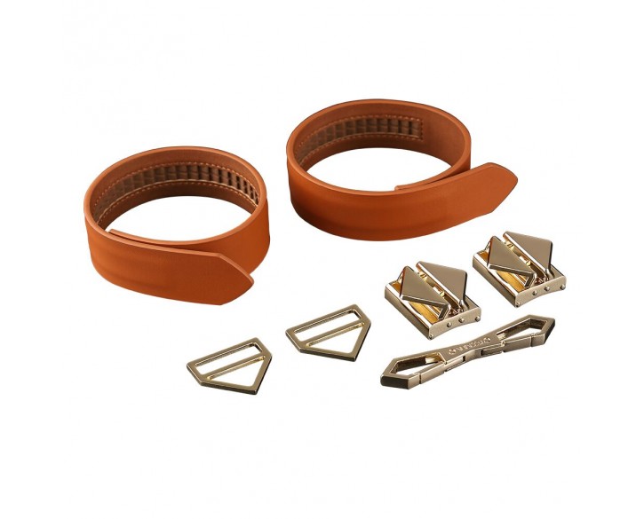 Наручники LOCKINK Wristcuffs/Anklecuffs Brown Set