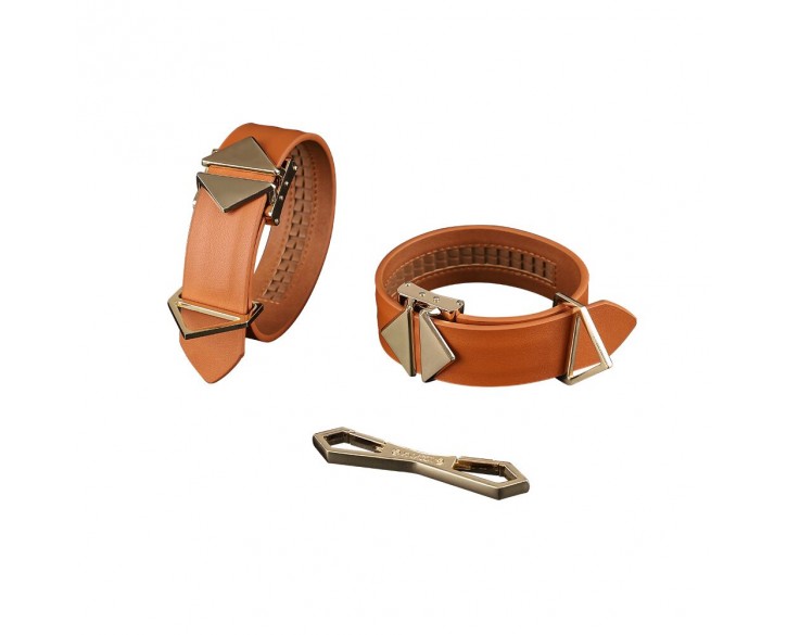 Наручники LOCKINK Wristcuffs/Anklecuffs Brown Set