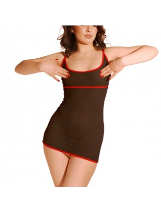 Сексуальна сукня із сітки Art of Sex - Sharlotte чорно-червона L-2XL