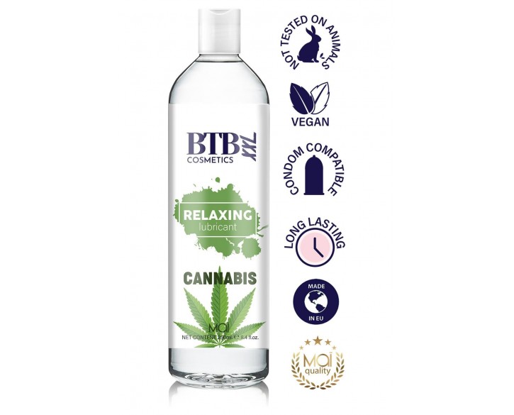 Змазка на гібридній основі BTB Relaxing Lubricant Cannabis (250 мл)