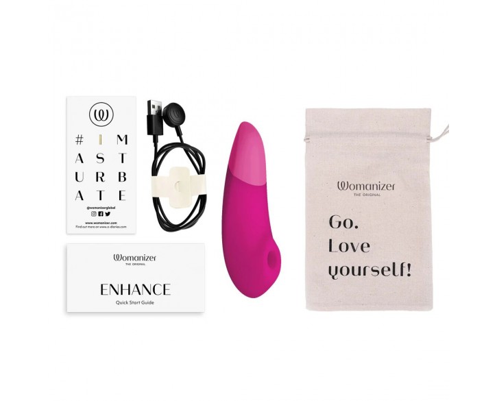 Вакуумний кліторальний стимулятор Womanizer Enhance Pink