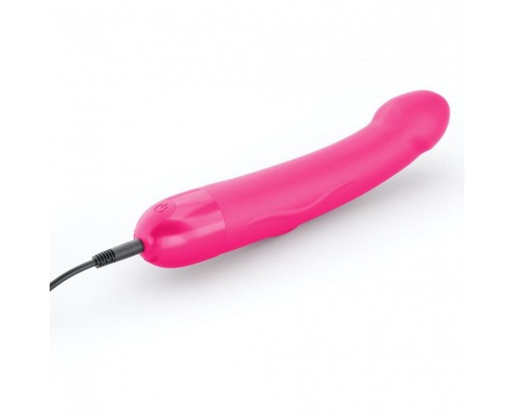 Вібратор Dorcel Real Vibration M Magenta 2.0, діаметр 3,7см, перезаряджається, для точки G, водостій