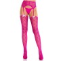Колготки-панчохи Leg Avenue Heart Garterbelt Stockings One Size Magenta