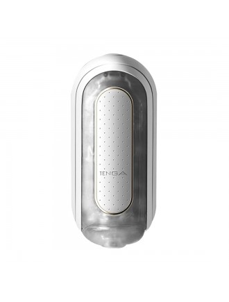 Вібромастурбатор Tenga Flip Zero Electronic Vibration White, змінна інтенсивність, розкладний