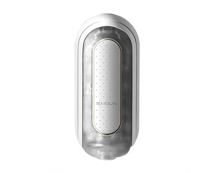 Вібромастурбатор Tenga Flip Zero Electronic Vibration White, змінна інтенсивність, розкладний