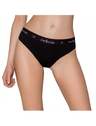 Трусики-сліпи з бавовни та еластаном Passion PS004 PANTIES black, size S