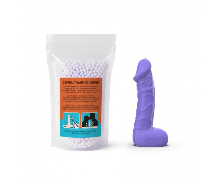 Свічка у вигляді члена Чистий Кайф MEDIUM Violet
