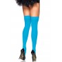 Щільні неонові панчохи Leg Avenue Nylon Thigh Highs Neon Blue, one size