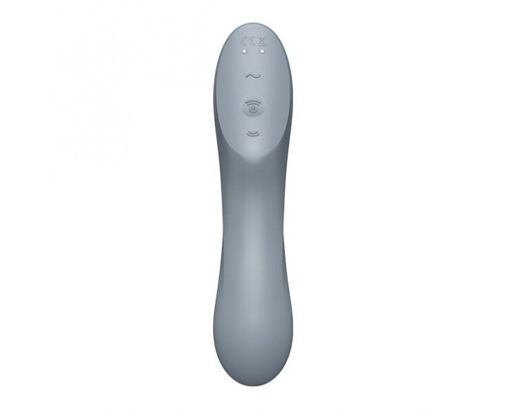 Вакуумний стимулятор з вібрацією Satisfyer Curvy Trinity 3 BlueGrey