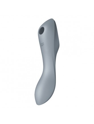 Вакуумний стимулятор з вібрацією Satisfyer Curvy Trinity 3 BlueGrey