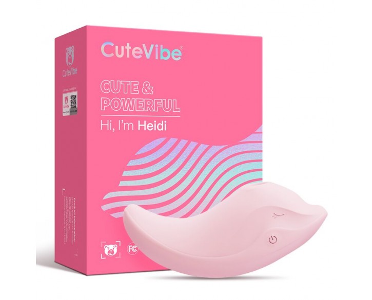 Вібратор та вакуумний стимулятор CuteVibe Heidi Pink