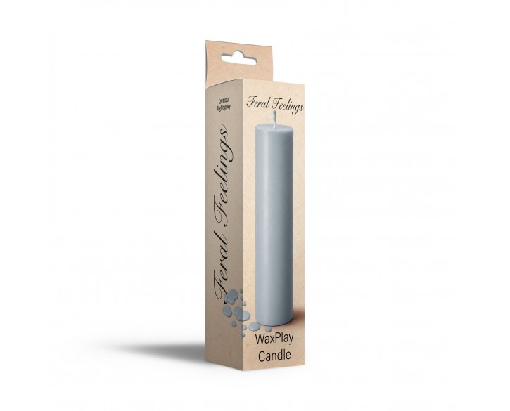 Свічка для WaxPlay Feral Feelings soft 15 см Light Grey