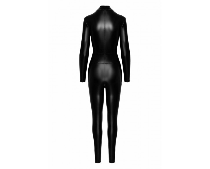 Комбінезон Noir Handmade F319 Caged wetlook catsuit with zippers and ring - S