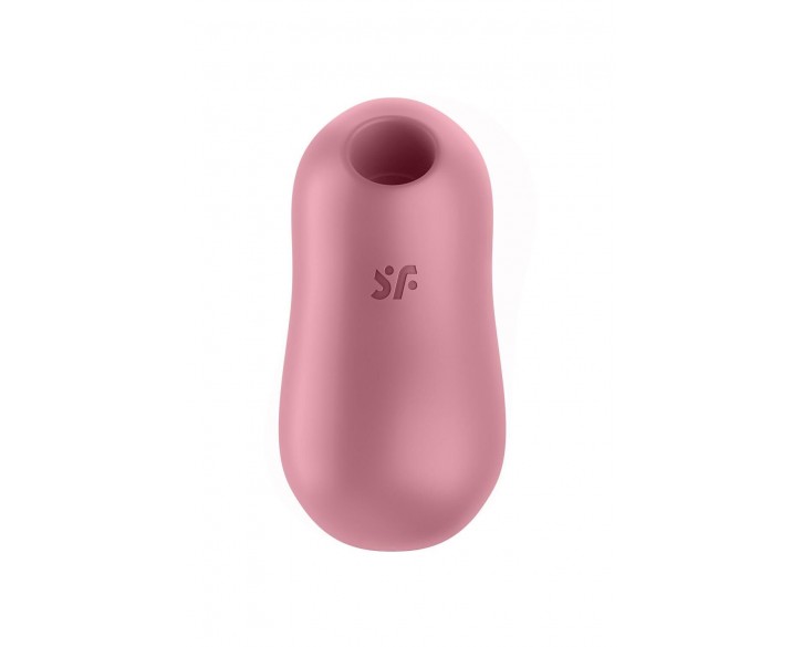 Вакуумний стимулятор із вібрацією Satisfyer Cotton Candy Light Red