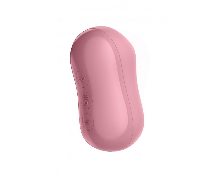 Вакуумний стимулятор із вібрацією Satisfyer Cotton Candy Light Red