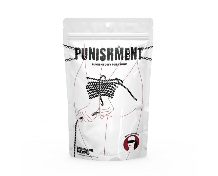Мотузка для шибарі Punishment - Bondage Rope - Black
