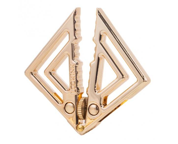 Затискачі для сосків з важкою підвіскою LOCKINK Adjustable Nipple Clamps with Heavy Pendant - Golden