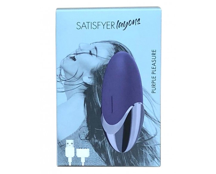 Потужний вібратор Satisfyer Lay-On - Purple Pleasure, водонепроникний, 15 режимів роботи