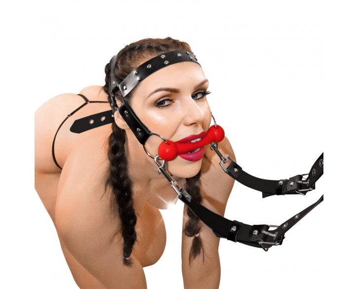 БДСМ кляп-упряжка Art of Sex - BDSM Gag Harness Pony