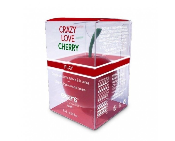 Збуджувальний крем для сосків EXSENS Crazy Love Cherry (8 мл) з жожоба та олією ши, їстівний