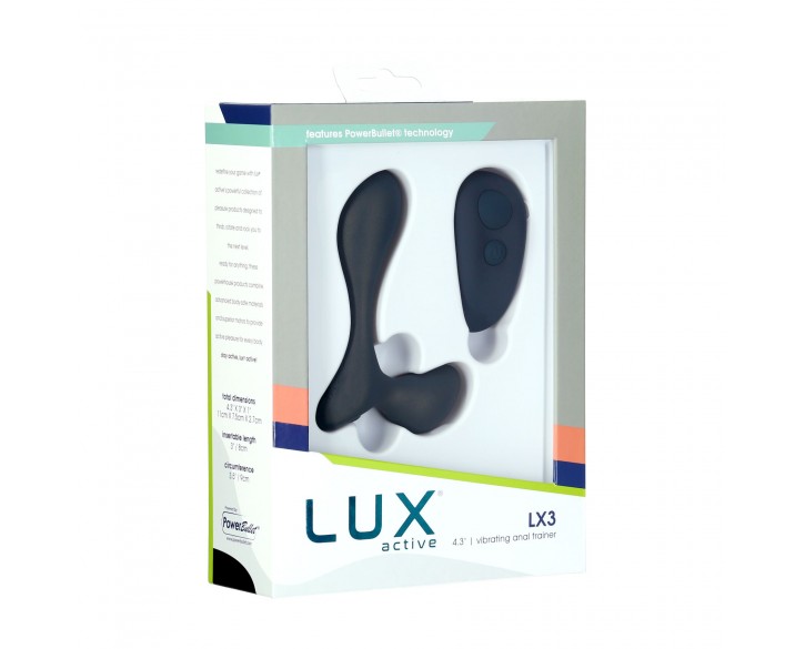 Вібромасажер простати Lux Active LX3 Vibrating Anal Trainer, пульт ДК