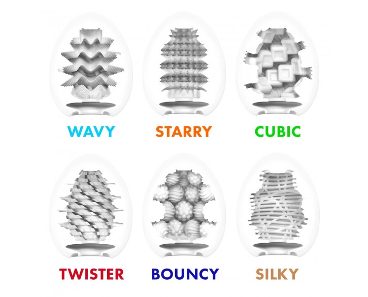 Набір мастурбаторів-яєць Tenga Egg Standard 3 Pack 2 (Twister, Bouncy, Silky)