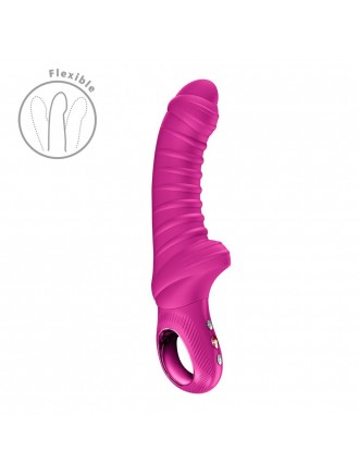 Вібратор для точки G Fun Factory TIGER Magenta, ребристий, підходить для анальної стимуляції