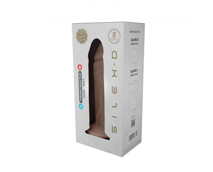 Фалоімітатор SilexD Flesh (MODEL 2 size 8in) Liquid Silicone, підходить для Apollo S та L