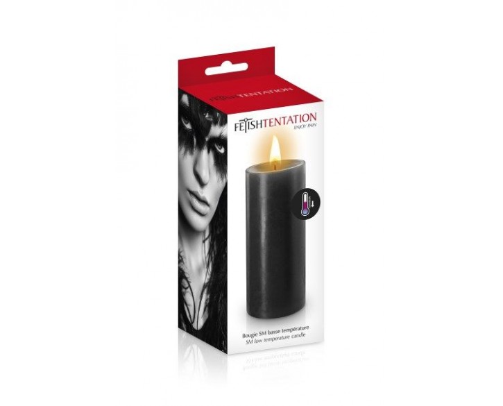 БДСМ-свічка низькотемпературна Fetish Tentation SM Low Temperature Candle Black