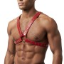 Чоловіча портупея Art of Sex - Spartacus, екошкіра, колір червоний, розмір L-2XL