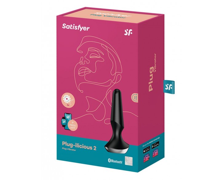 Анальна смарт-вібропробка Satisfyer Plug-ilicious 2 Black