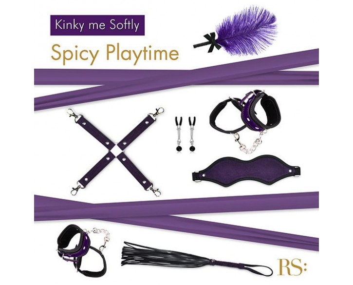 Подарунковий набір для BDSM RIANNE S — Kinky Me Softly Purple: 8 предметів для задоволення