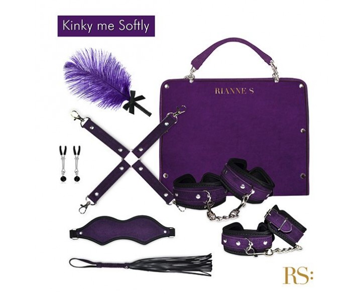 Подарунковий набір для BDSM RIANNE S — Kinky Me Softly Purple: 8 предметів для задоволення