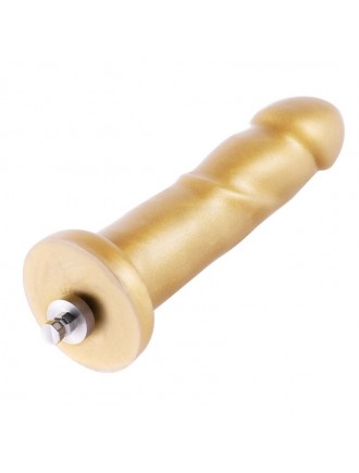 Золотий фалоімітатор Hismith 6.8″ Golden Silicone Dildo, система KlicLok