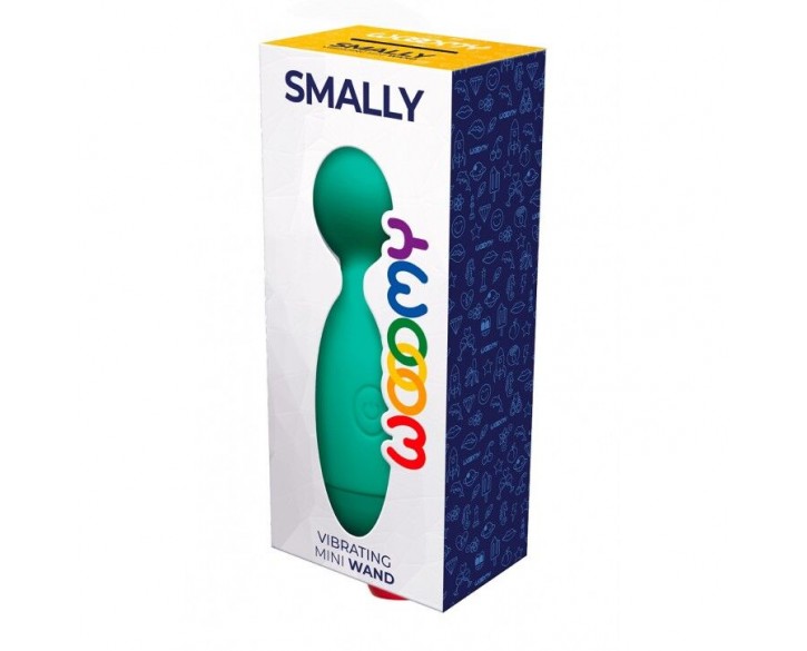 Мінівібромасажер Wooomy Smally Mini Wand Turquoise