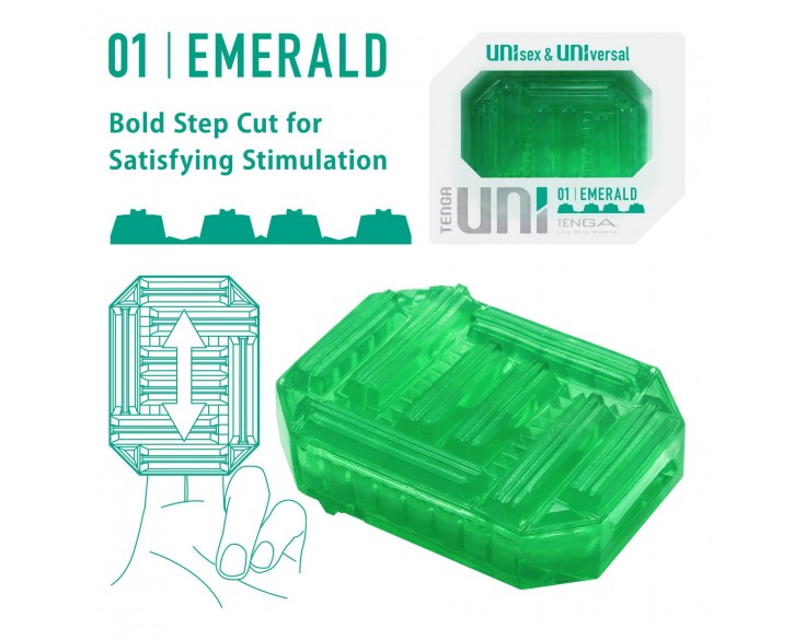 Мастурбатор Tenga UNI Emerald