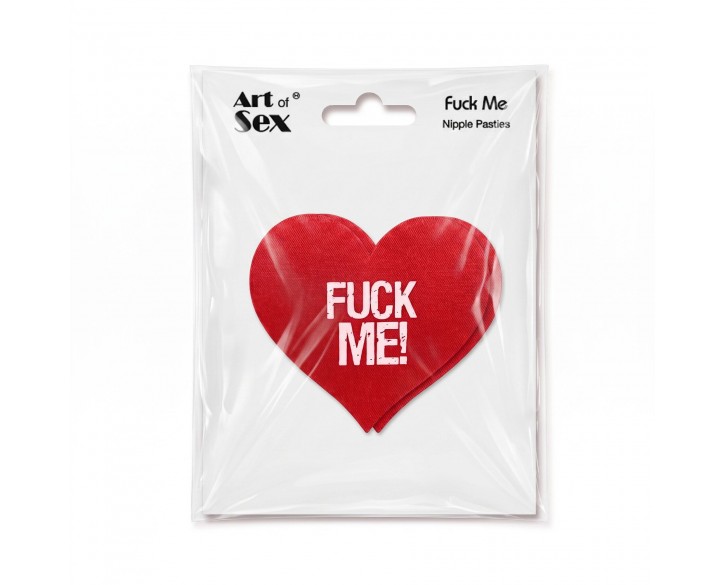 Пестис-сердечка Art of Sex - Fuck me, червоний